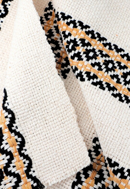 Tela Jacquard de cáñamo con mezcla de algodón, tejida a mano, por yarda, 45 pulgadas de ancho, 340 g/m²