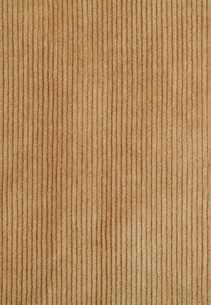 Hemp Corduroy Fabric by the Yard - Shades of Brown, 12 Wales, 58 Inches Wide, 240 GSM Soft Material for Sewing & Crafts