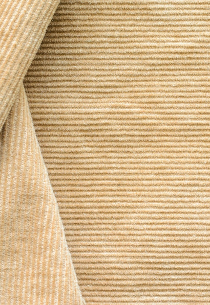 Hemp Corduroy Fabric by the Yard - Shades of Brown, 12 Wales, 58 Inches Wide, 240 GSM Soft Material for Sewing & Crafts
