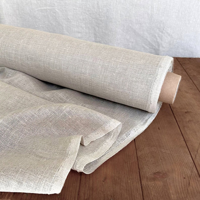Tissu en chanvre biologique Greige, 210 g/m², 58 pouces de large