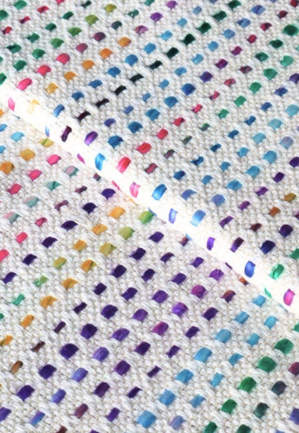 Tejido jacquard de lana de yak tejida a mano, mezclado con cáñamo, por yarda, 45 pulgadas de ancho, 560 GSM