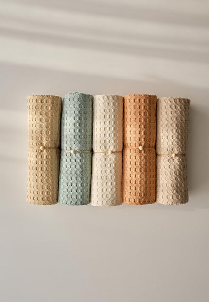 Hemp Honeycomb Waffle Fabric by the yard, 58 inches wide, 300 GSM