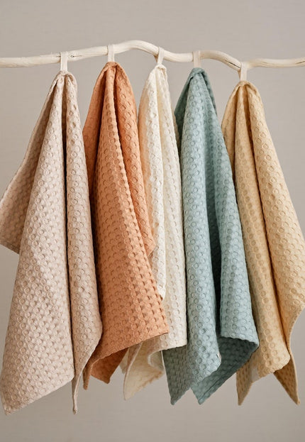 Hemp Honeycomb Waffle Fabric by the yard, 58 inches wide, 300 GSM