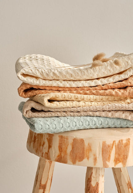 Hemp Honeycomb Waffle Fabric by the yard, 58 inches wide, 300 GSM