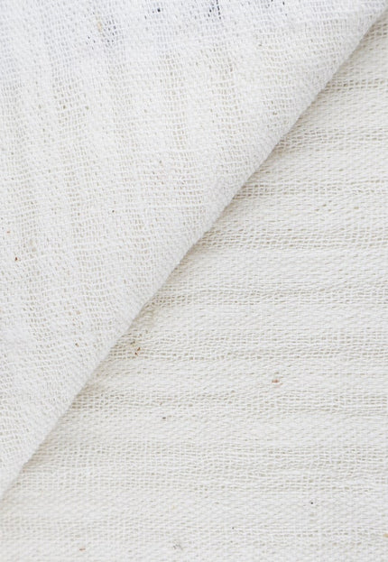 Tela de algodón Kala Roja Jamdani, tejida a mano, con rayas RFD, 45 pulgadas de ancho, 166 GSM