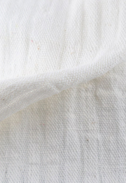 Tela de algodón Kala Roja Jamdani, tejida a mano, con rayas RFD, 45 pulgadas de ancho, 166 GSM