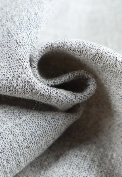 Yak wool and Cotton Blended Gray Handwoven Fabric by the yard, 45 inches wide, 175 GSM