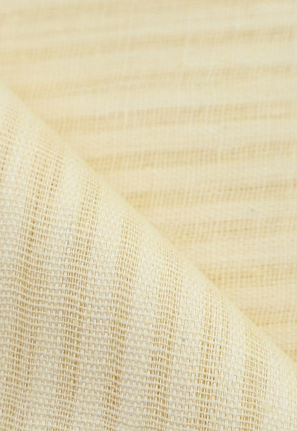 Tela de algodón Kala teñido Myrobalan Roja Jamdani con rayas del mismo color, hecha a mano, por yarda, 45 pulgadas de ancho, 165 GSM