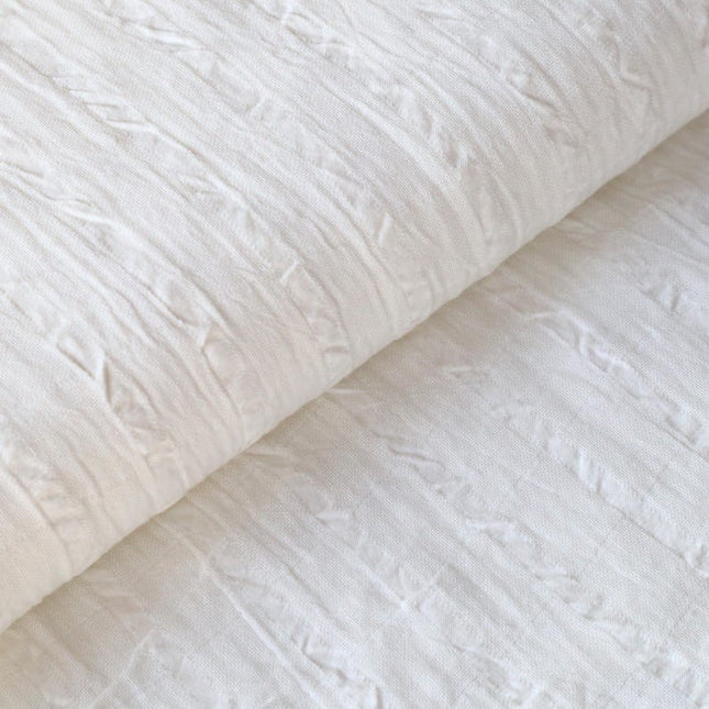 Double-cloth Japanese Seer-Sucker Organic Cotton Fabric by the yard, 58 inches wide, 122 GSM