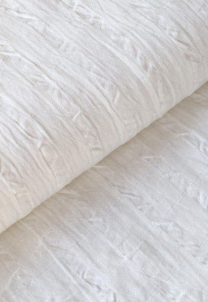 Double-cloth Japanese Seer-Sucker Organic Cotton Fabric by the yard, 58 inches wide, 122 GSM