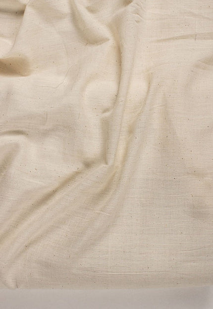 Tela de algodón bengalí tejida a mano en color greige por yarda, 40 hilos, 45 pulgadas de ancho, 157 g/m²