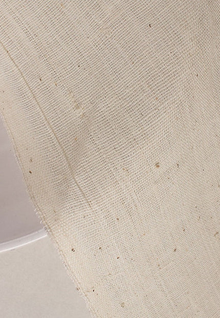 Tela de algodón bengalí tejida a mano en color greige por yarda, 40 hilos, 45 pulgadas de ancho, 157 g/m²