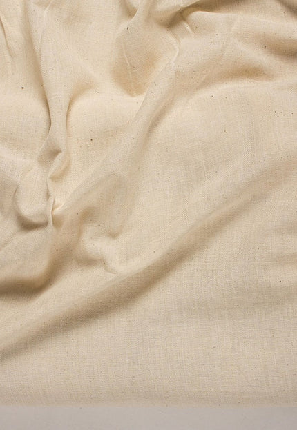 Tela de algodón bengalí tejida a mano en color greige por yarda, 40 hilos, 45 pulgadas de ancho, 157 g/m²