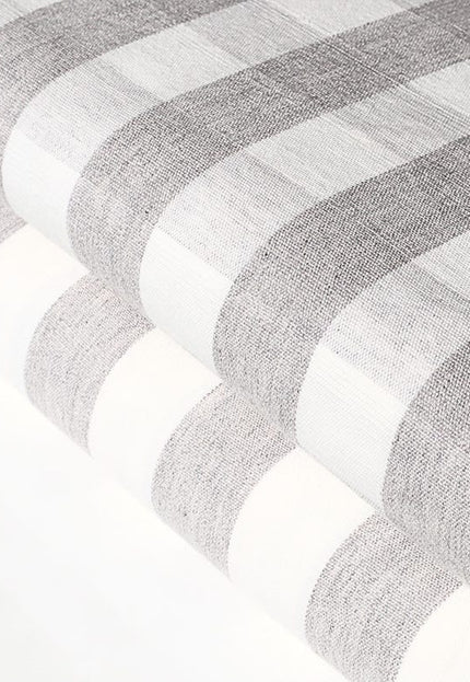 Tela de algodón Kala tejida a mano a cuadros y rayas - 45 pulgadas de ancho, 253 GSM, 40 s/2 hilos