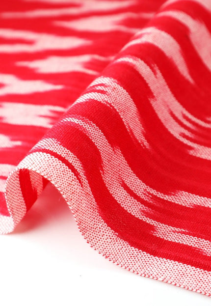 Tissu Ikat Chevron tissé à la main au mètre - 45 pouces de large, 166 g/m²