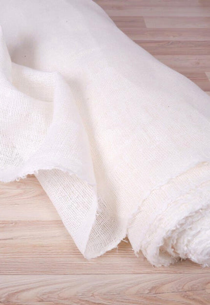 Tela de plátano tejida a mano por yarda, 112 pulgadas de ancho, 123 GSM