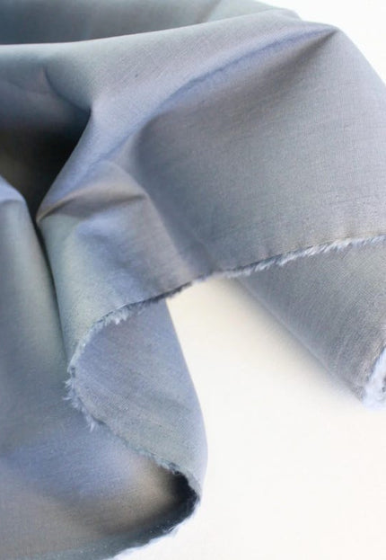 Gray/Green Poplin Cotton Fabric by the yard, 58 inches wide, 150 GSM
