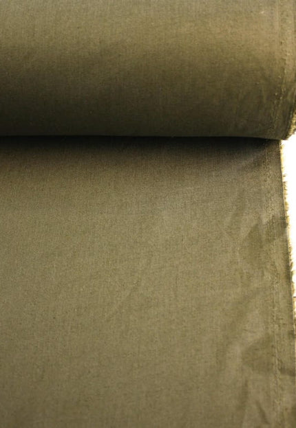 Gray/Green Poplin Cotton Fabric by the yard, 58 inches wide, 150 GSM