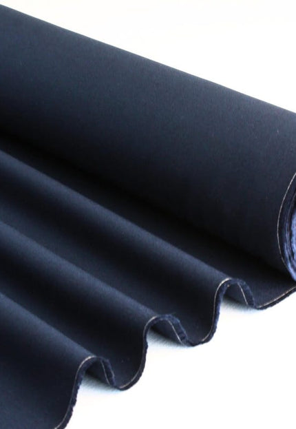 Navy Blue Poplin Cotton Fabric by the yard, 58 inches wide, 150 GSM