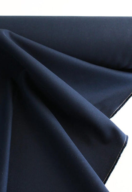 Navy Blue Poplin Cotton Fabric by the yard, 58 inches wide, 150 GSM
