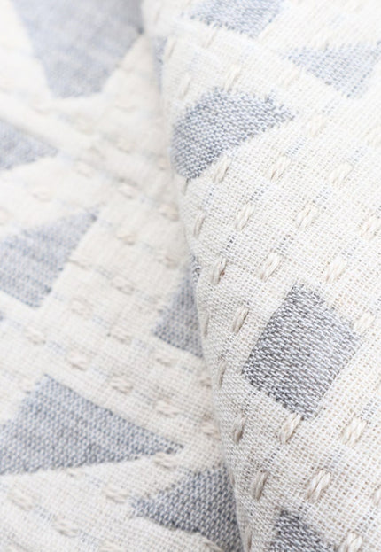 Gray quilt designs on Organic Cotton Quilted Fabric by the yard, 45 inches wide, 612 GSM