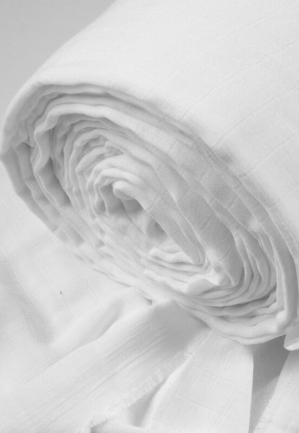 Tissu en mousseline de coton biologique à double tissage au mètre, 55 pouces de large, 143 g/m²