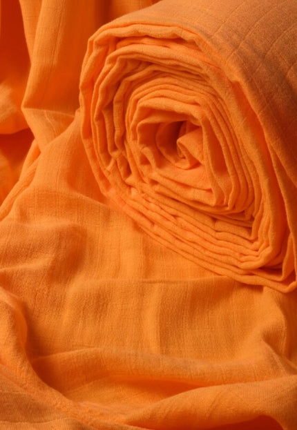 Tissu en mousseline de coton biologique à double tissage au mètre, 55 pouces de large, 143 g/m²