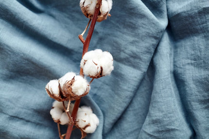 Naturally Dyed Double Cloth Muslin Organic Cotton Fabric by the yard, 58 inches wide, 130 GSM