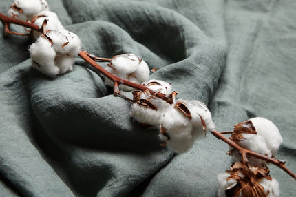 Naturally Dyed Double Cloth Muslin Organic Cotton Fabric by the yard, 58 inches wide, 130 GSM