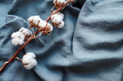 Naturally Dyed Double Cloth Muslin Organic Cotton Fabric by the yard, 58 inches wide, 130 GSM