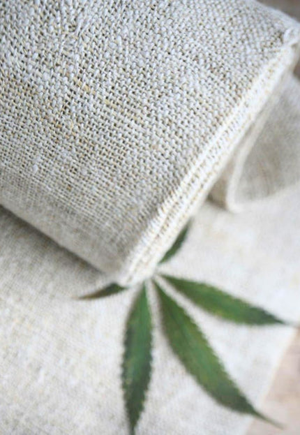 Pure Hemp 3-ply Naturally Dyed Fabric by the yard, 36 inches wide, 514 GSM