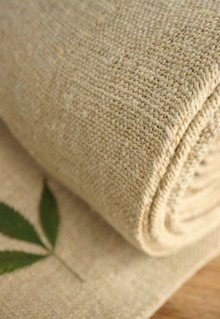 Pure Hemp 3-ply Naturally Dyed Fabric by the yard, 36 inches wide, 514 GSM