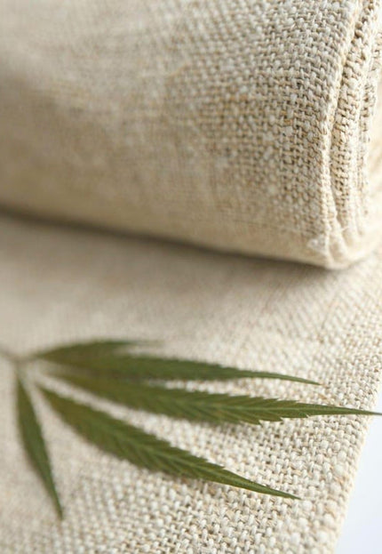 Pure Hemp 3-ply Naturally Dyed Fabric by the yard, 36 inches wide, 514 GSM