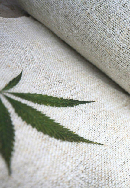 Pure Hemp 3-ply Naturally Dyed Fabric by the yard, 36 inches wide, 514 GSM