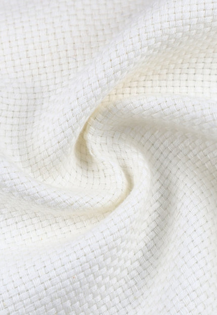 Merino wool with small checks fabric by the yard, 45 inches wide, 200 GSM