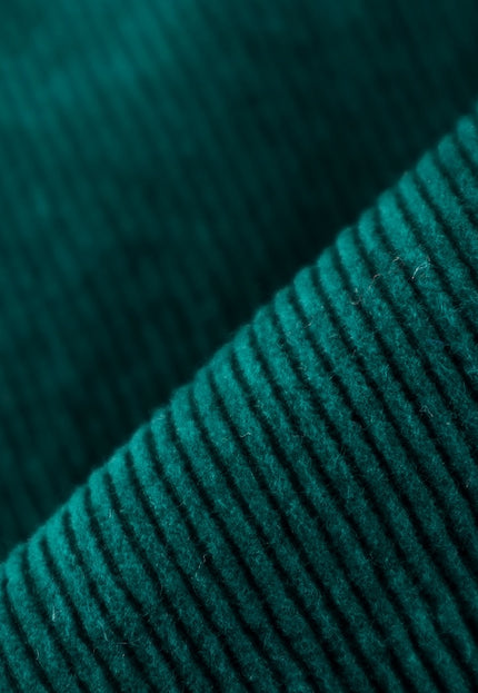 Forest Green Organic Cotton Corduroy fabric, 13 wales, 58" inches wide, 330 GSM