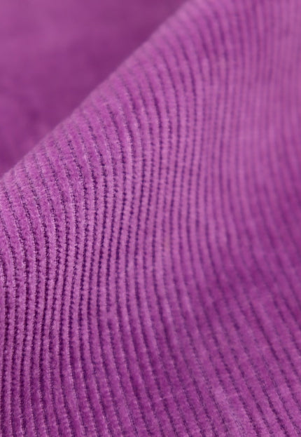 Tela de pana de algodón orgánico morado, 14 galones, 58" de ancho, 333 g/m²