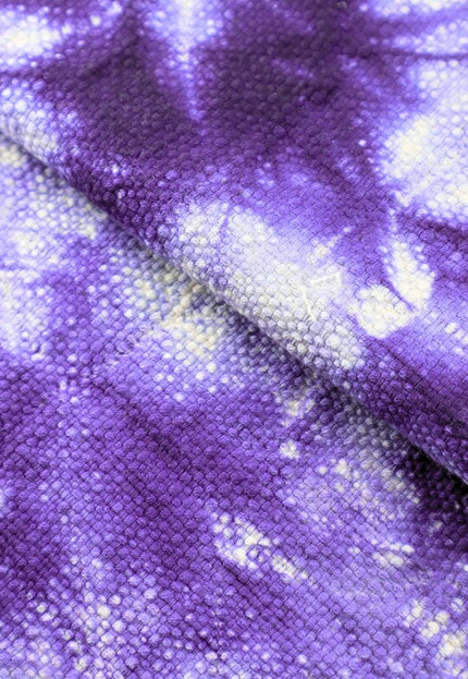 Tela de algodón orgánico Shibori índigo por yarda, 58 pulgadas de ancho, 373 GSM