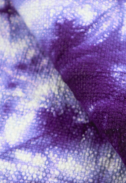 Tela de algodón orgánico Shibori índigo por yarda, 58 pulgadas de ancho, 373 GSM