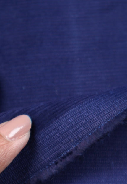 Navy Blue Corduroy Fabric, 13 wales, 58" inches wide, 333 GSM