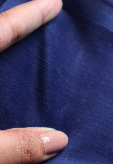Navy Blue Corduroy Fabric, 13 wales, 58" inches wide, 333 GSM