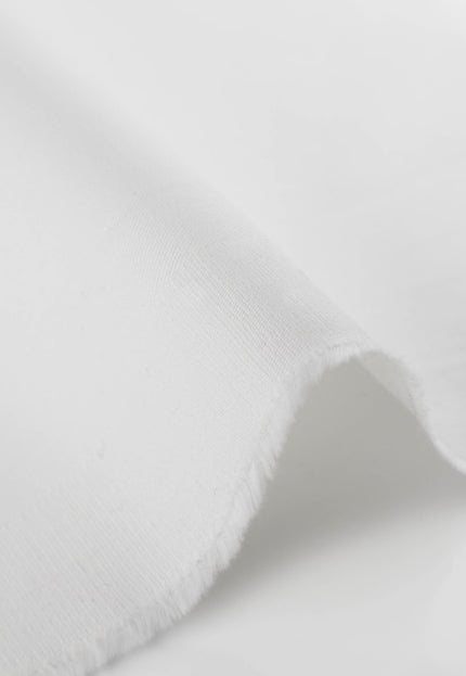 Algodón orgánico cepillado blanco puro para trajes, por yarda, 58 pulgadas, 238 GSM