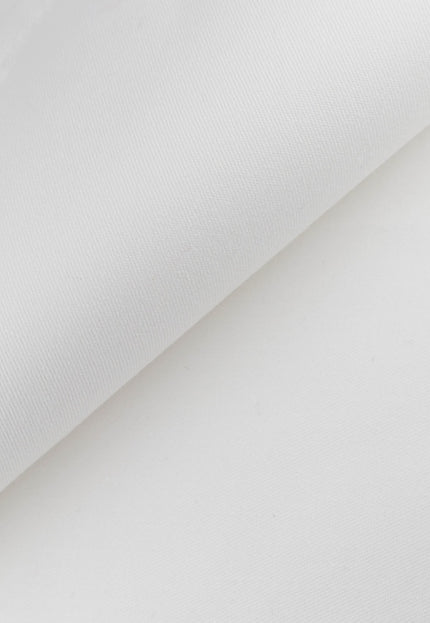 Algodón orgánico cepillado blanco puro para trajes, por yarda, 58 pulgadas, 238 GSM