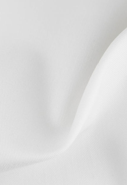 Algodón orgánico cepillado blanco puro para trajes, por yarda, 58 pulgadas, 238 GSM