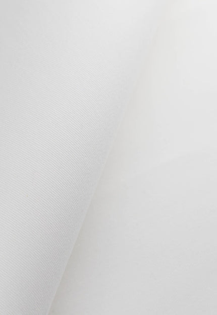 Algodón orgánico cepillado blanco puro para trajes, por yarda, 58 pulgadas, 238 GSM