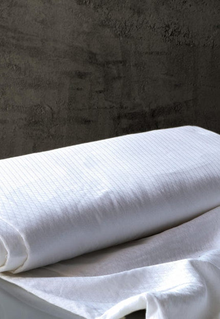 Tela teñible de cáñamo dobby extra ancha, 112 pulgadas de ancho, 137 g/m²