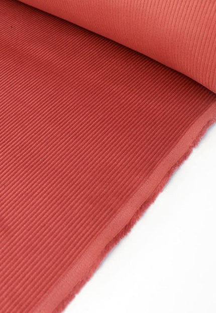 Organic Cotton Orange Corduroy Fabric, 13 Wales, 58" Wide, 330 GSM, Soft Upholstery & Crafts Material