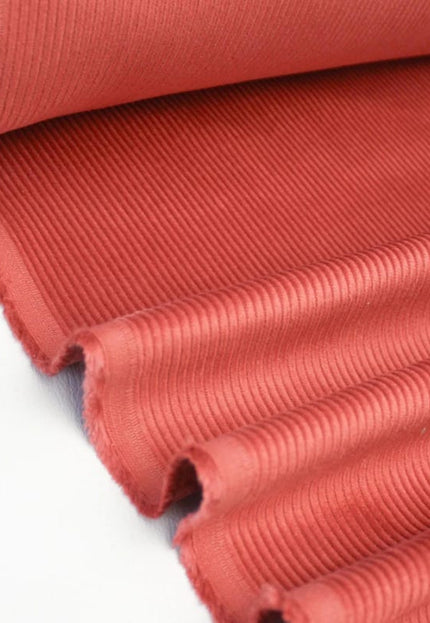Organic Cotton Orange Corduroy Fabric, 13 Wales, 58" Wide, 330 GSM, Soft Upholstery & Crafts Material