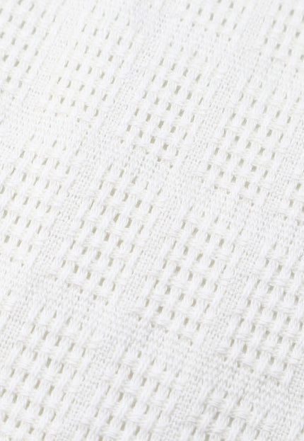 Tissu Dobby à pois en coton biologique RFD au mètre, 45 pouces de large, 332 g/m²