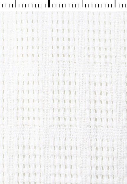 Tissu Dobby à pois en coton biologique RFD au mètre, 45 pouces de large, 332 g/m²